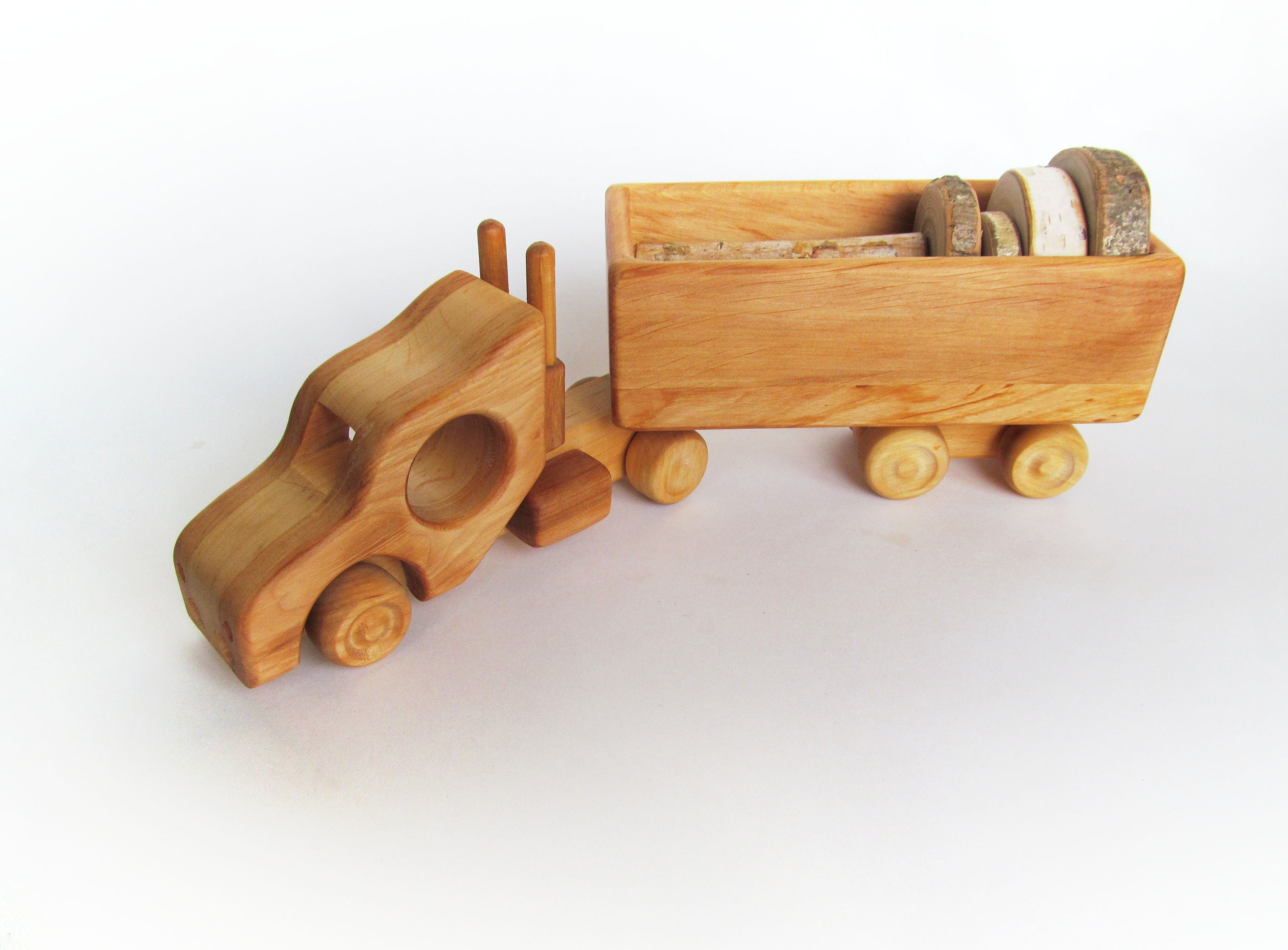 wooden toy truck