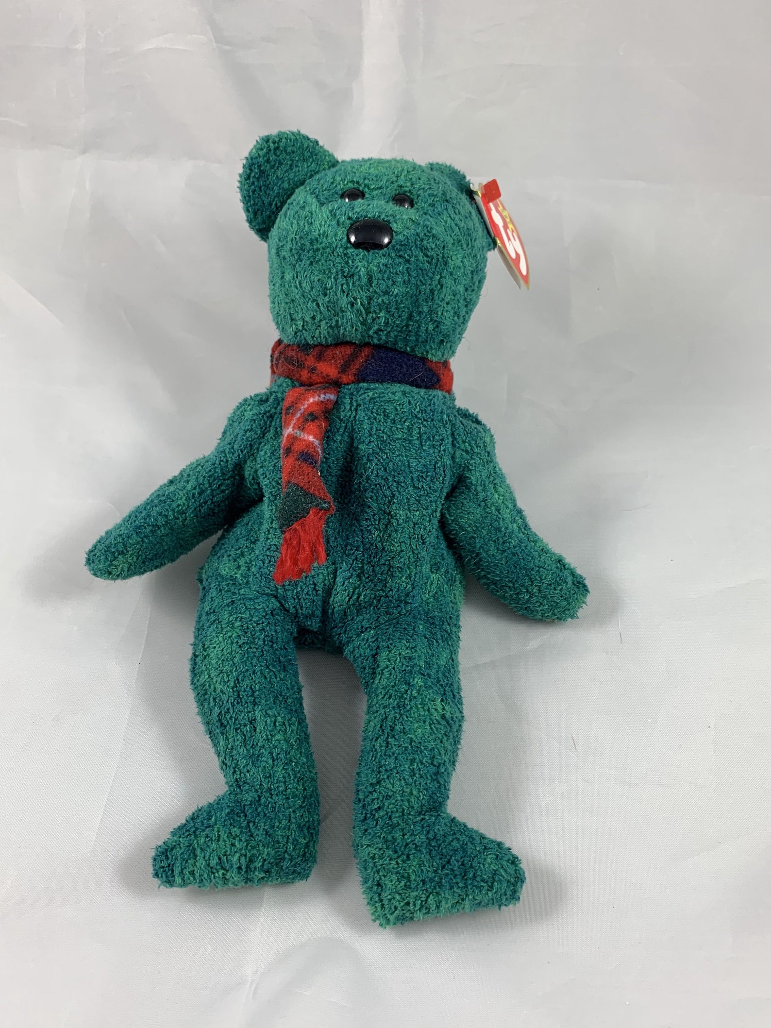 Ty Beanie Baby Green Bear Wallace | Etsy