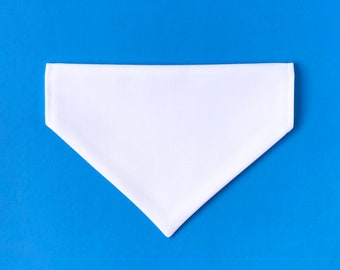 Bandana para perro en blanco con sublimación de tinta, bandana DIY, accesorio para mascotas, impresión DIY, bandana para gato