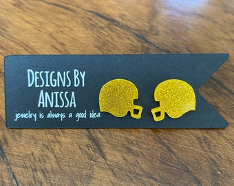 Football Helmets Earrings