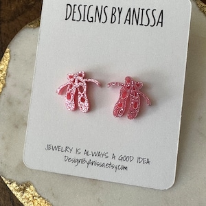 Laced Ballet Shoes Earrings