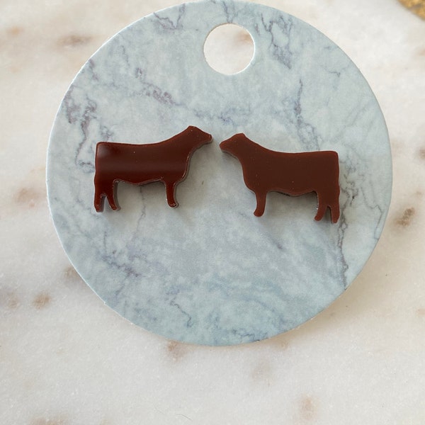 Show Steer Earrings