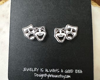 Theater Masks Earrings