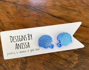 Football Helmets Earrings