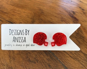 Football Helmets Earrings