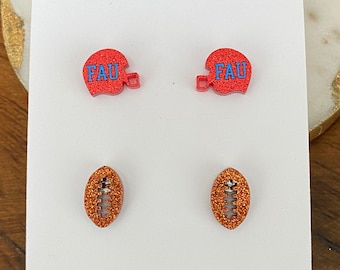 Football Helmets & Footballs Earrings