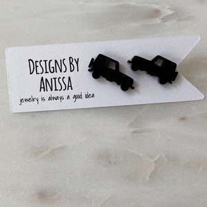 General Purpose Adventure Vehicle Earrings - Black