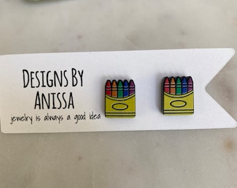 Box of Crayons Earrings