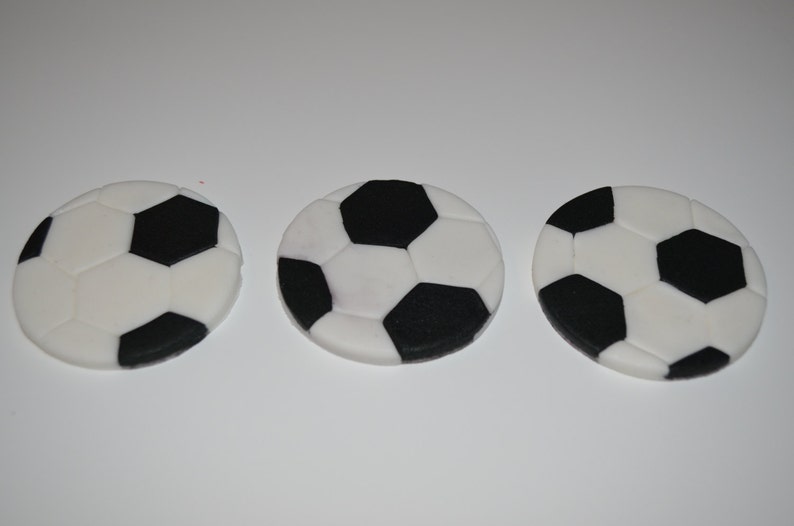 Soccer Ball Fondant Topper Soccer ball fondant soccer party Etsy