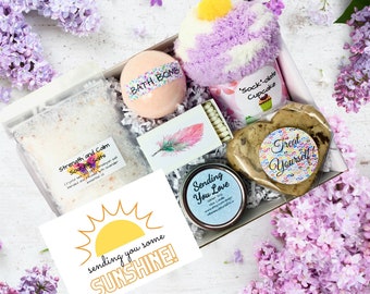 Sending Sunshine Gift Box | Thinking of you care package |  Get Well Soon, Grief care package, cozy care package