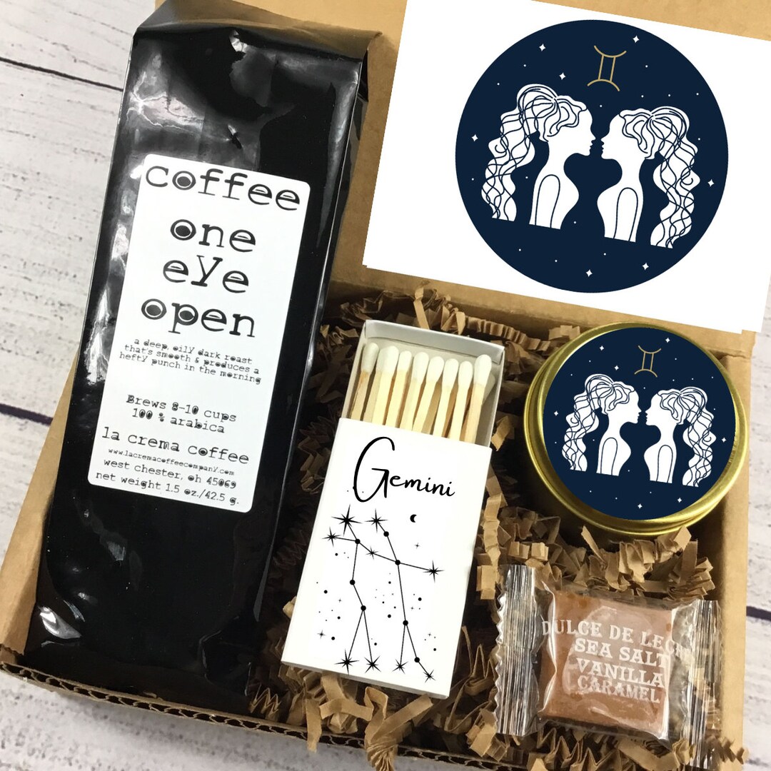 Personalized Gemini Gift Box, Zodiac Birthday Gifts for Gemini, Gemini
