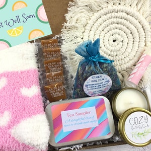 Get Well Soon Care Package For Her , Care Package  , Cheer Up Gift Box , Gift For Best Friend , Tea Gift Box