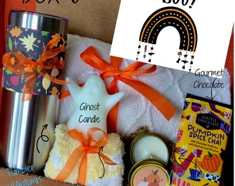 Boo Spooky Fall Gift Box For Women, Gifts for her, Best Friend Birthday Gifts, Self Care Box, Get Well Soon Gift Basket, Thank You Gift Box