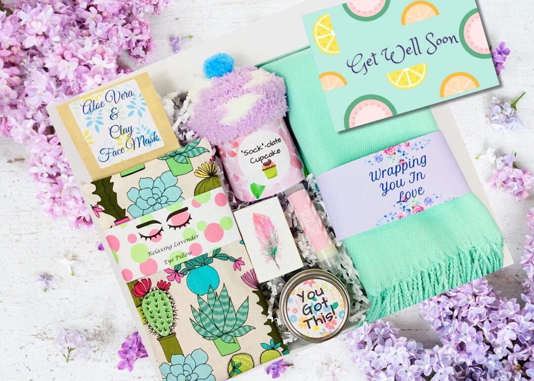 GET WELL SOON Care Package for Women , Post Surgery Gift, Self Care ...
