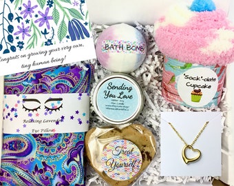 New Mom Self Care Gift Pregnancy Encouragement Gift Box Thinking of You New Baby Cheers Gift Birth Push Gift Take Care Of Yourself Gift
