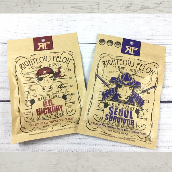 Righteous Felon Craft Jerky  - Add To Your “ Build A Box” & create a personalized custom gift box NOT FOR INDIVIDUAL SALe