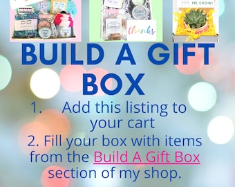 Build A Box Build A Custom Care Package Build A Custom Box - Care Package for Women Self Care Gift Get Well For Her Sympathy Birthday Her