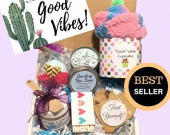 good thinking of you gifts for him Self Care Gift SENDING GOOD VIBES Encouragement Gift Box of Sunshine Thinking of You Gift Take Care Of Yourself Gift You Are Loved Gift