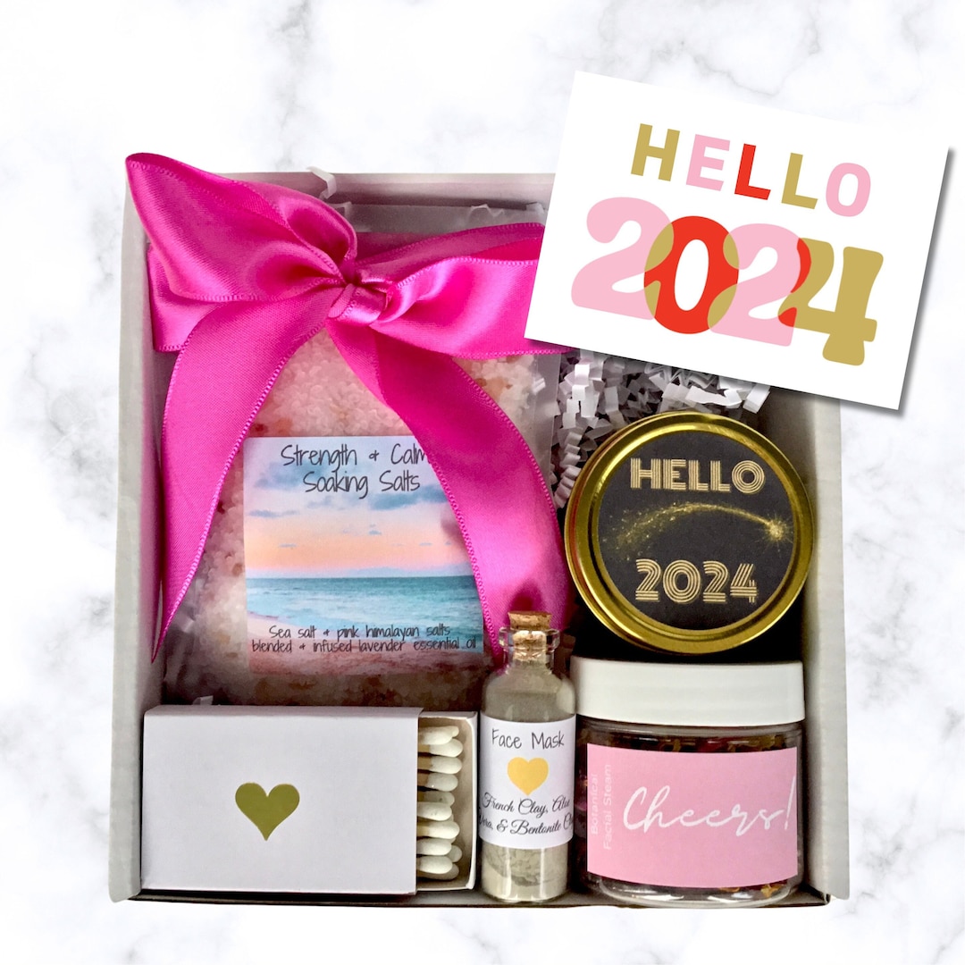 New Years 2024 Gift Box, STRESS RELIEF Gift, Refresh HELLO 2024 New
