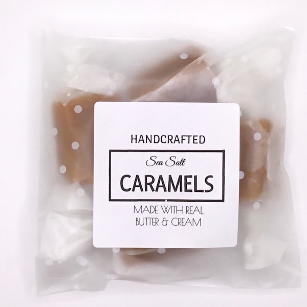 Handcrafted Caramels With Sea Salt Add On for Gift Boxes