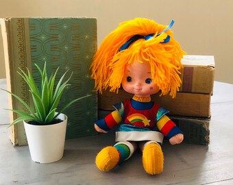 Vintage 1980's Rainbow Brite Doll | Vintage Rainbow Brite Doll | 1983/1984 Retro Hallmark Rainbow Brite Plush Small Sized Doll