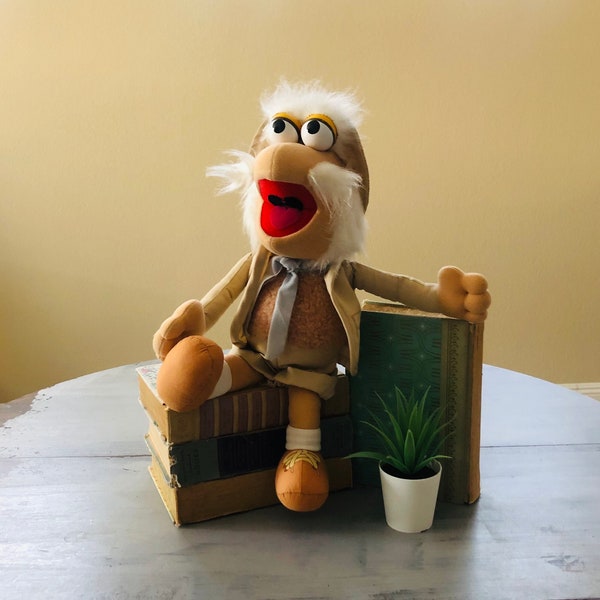 Vintage 1980's Fraggle Rock Uncle Traveling Matt Plush | 1985 Hasbro Sofies Fraggle Rock Plush | Retro Jim Henson's Fraggle Rock Muppet