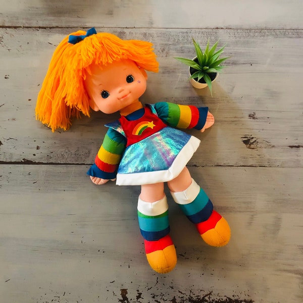 Vintage 1980's Rainbow Brite Doll Full Size | Vintage Rainbow Brite Doll | 1983 Hallmark Original Rainbow Brite Plush Doll