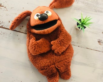 Vintage 1970's Jim Henson's The Muppet Show Rowlf Puppet | 1970's 1980's Jim Henson Muppets Rowlf the Dog Plush | Fisher Price Rowlf Muppet