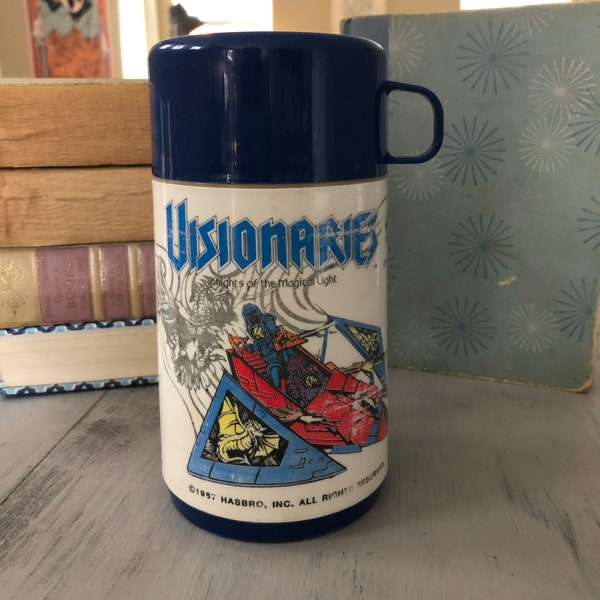 Vintage 1980's Visionaries Thermos | 80's Visionaries Thermos | Vintage Visionaries Aladdin Lunchbox Thermos