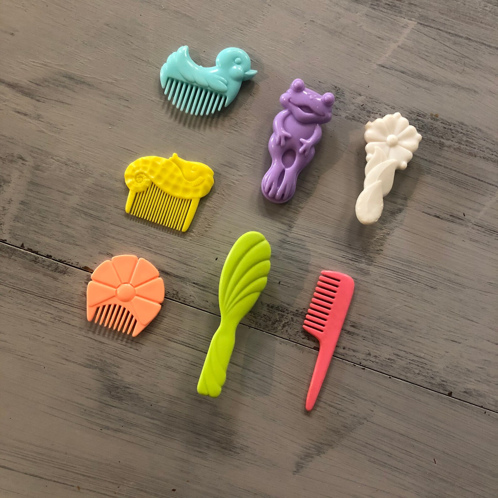 Vintage 1980's My Little Pony Combs and Brushes G1 Etsy