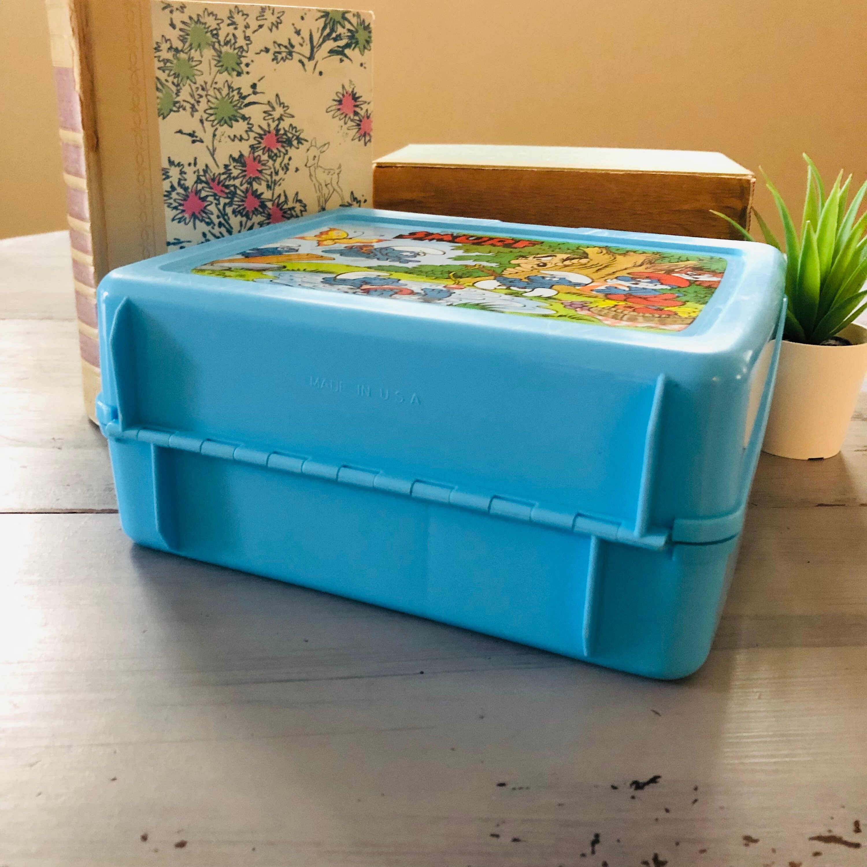 Vintage 1980's Smurfs Lunch Box Retro 80's Smurfs Etsy