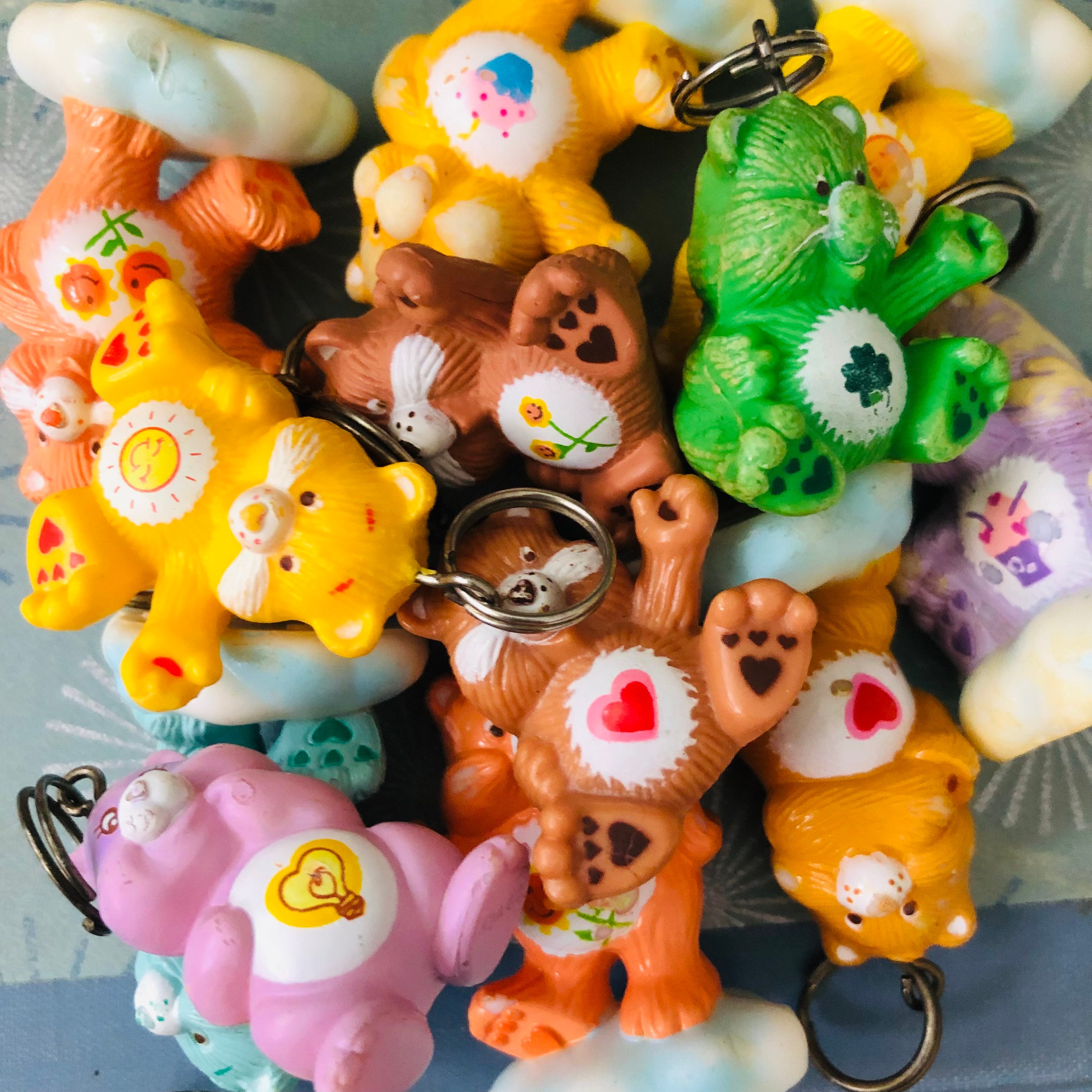 80s Plastic Keychain - Etsy