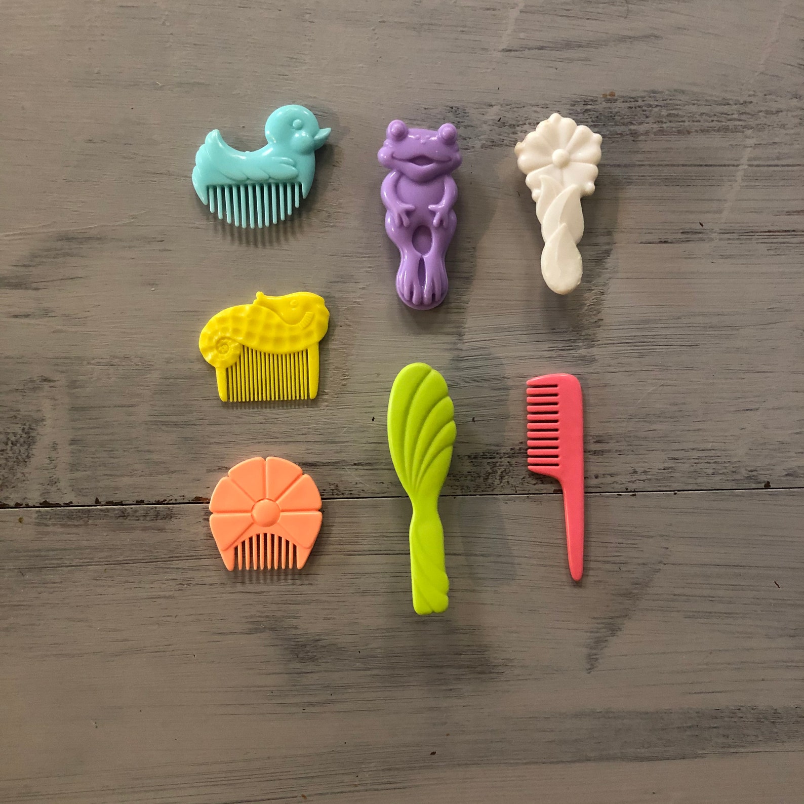 Vintage 1980's My Little Pony Combs and Brushes G1 Etsy