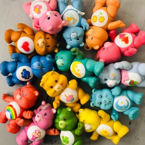 RESTOCKED 4/12 Vintage 1980's Care Bears Poseable PVC Figures | Original Care Bear Action Figure Retro 1980s Care Bear Funshine Grumpy Cheer