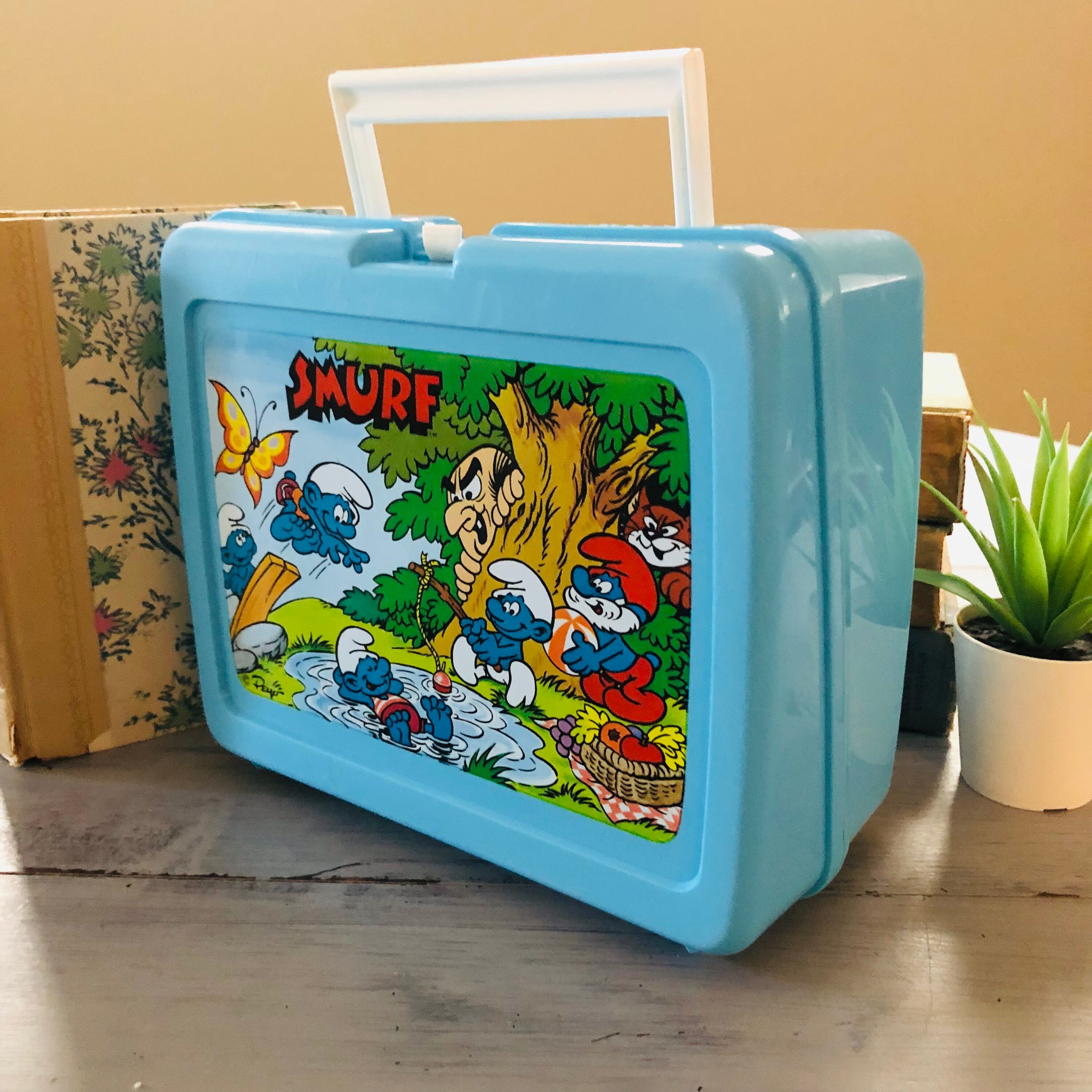 Vintage 1980's Smurfs Lunch Box Retro 80's Smurfs Etsy