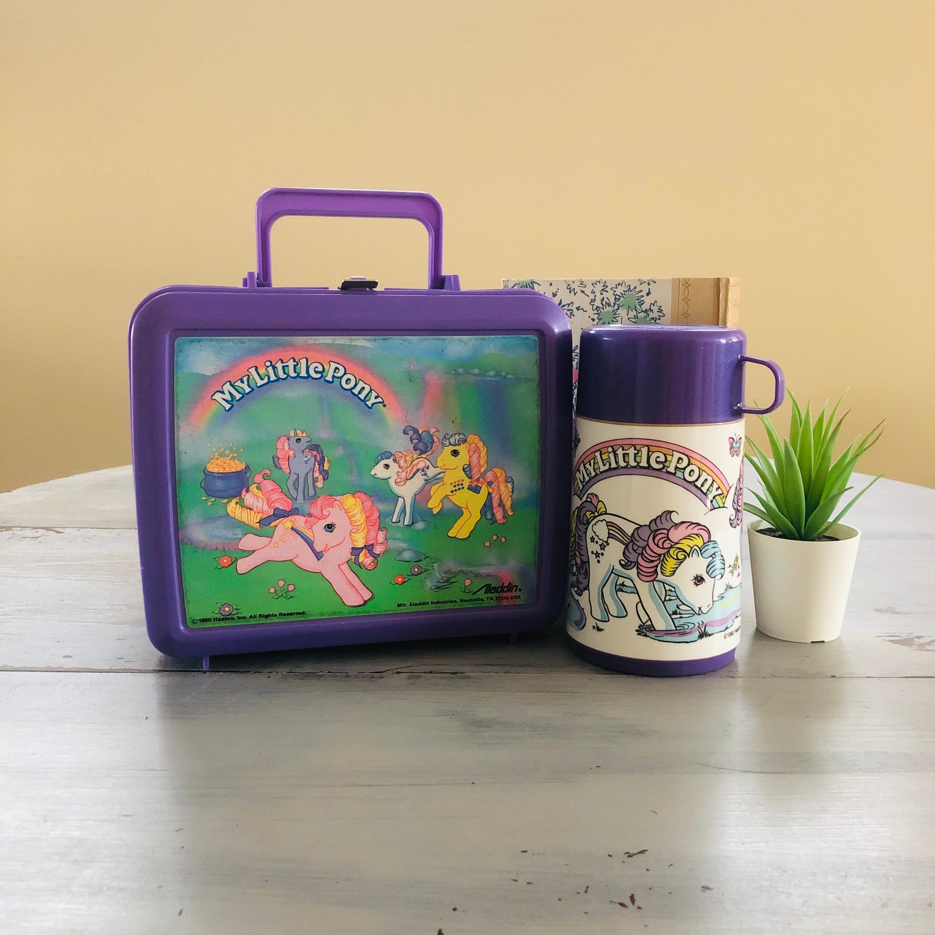 My Little Pony Lunch Box with Thermos Vintage 1987 Peek-A-Boo Baby Pon