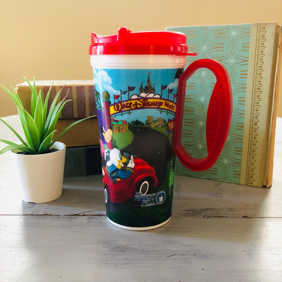 Disney World Souvenir Cup Disney Parks Whirley Travel Cup W/ Handle