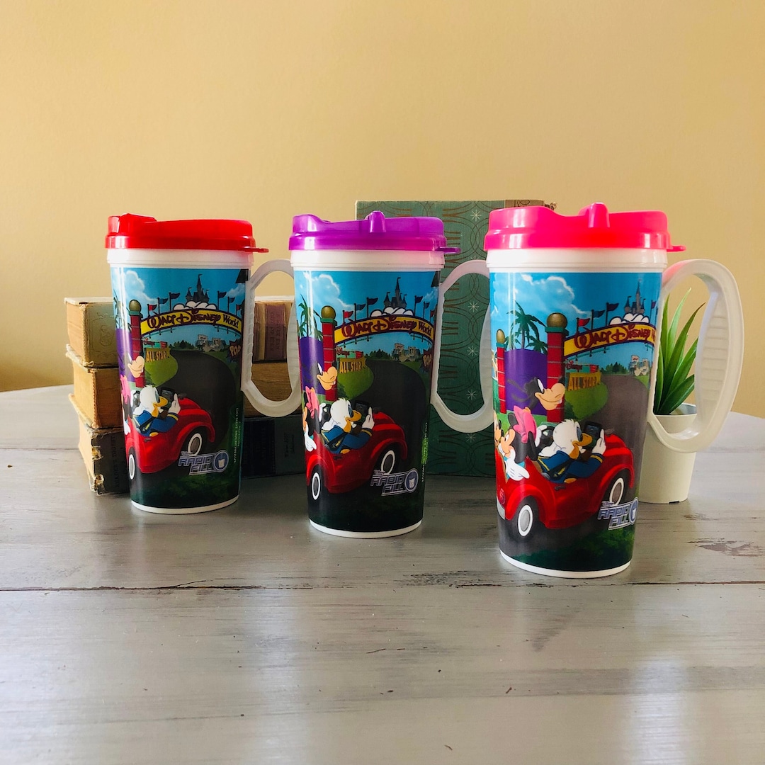 Disney World Souvenir Cup Disney Parks Whirley Travel Cup W/ Handle