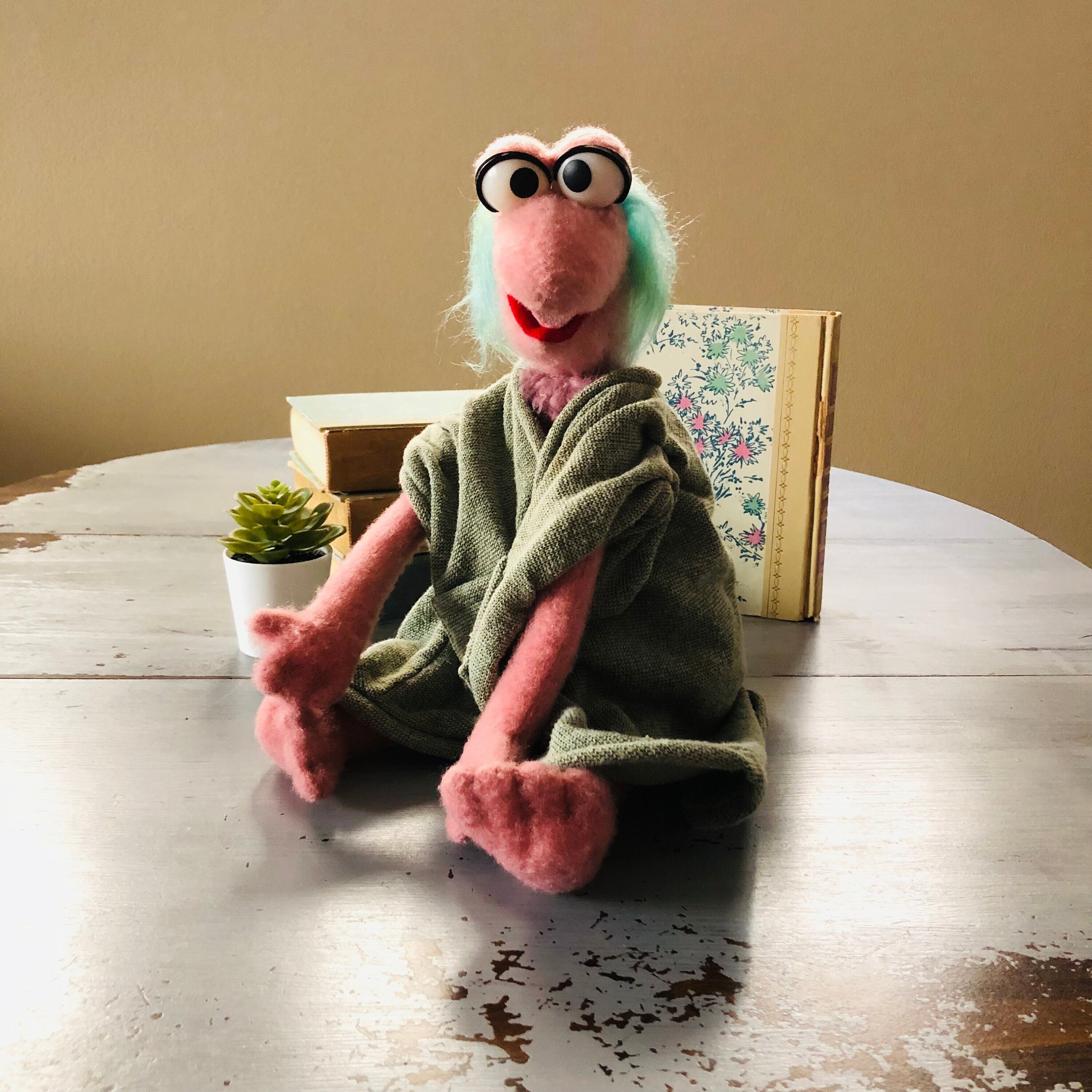 Vintage 1980's Fraggle Rock Mokey Plush | 1983 TOMY Fraggle