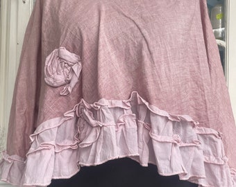 Oversized blouse pink one size 36 to 48 hangers