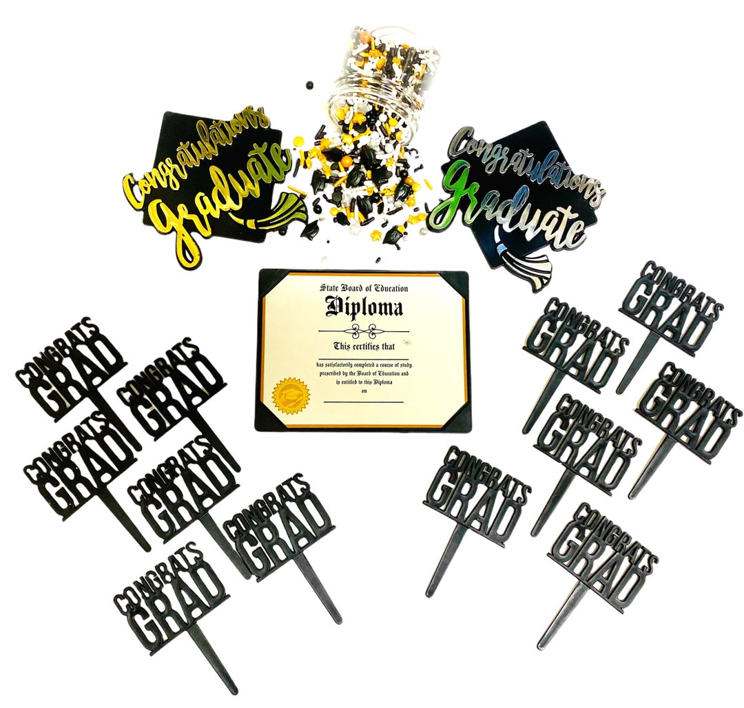 Graduation Cake Kit Etsy