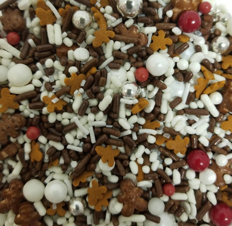 Gingerbread man sprinkle mix