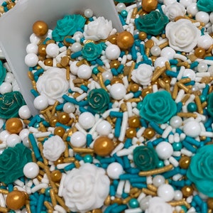 Teal bliss sprinkle mix