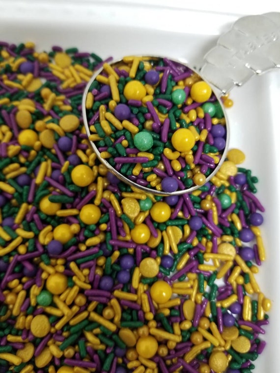 Mardi Gras Jimmies Sprinkles Sprinkles Mix 4oz Bag