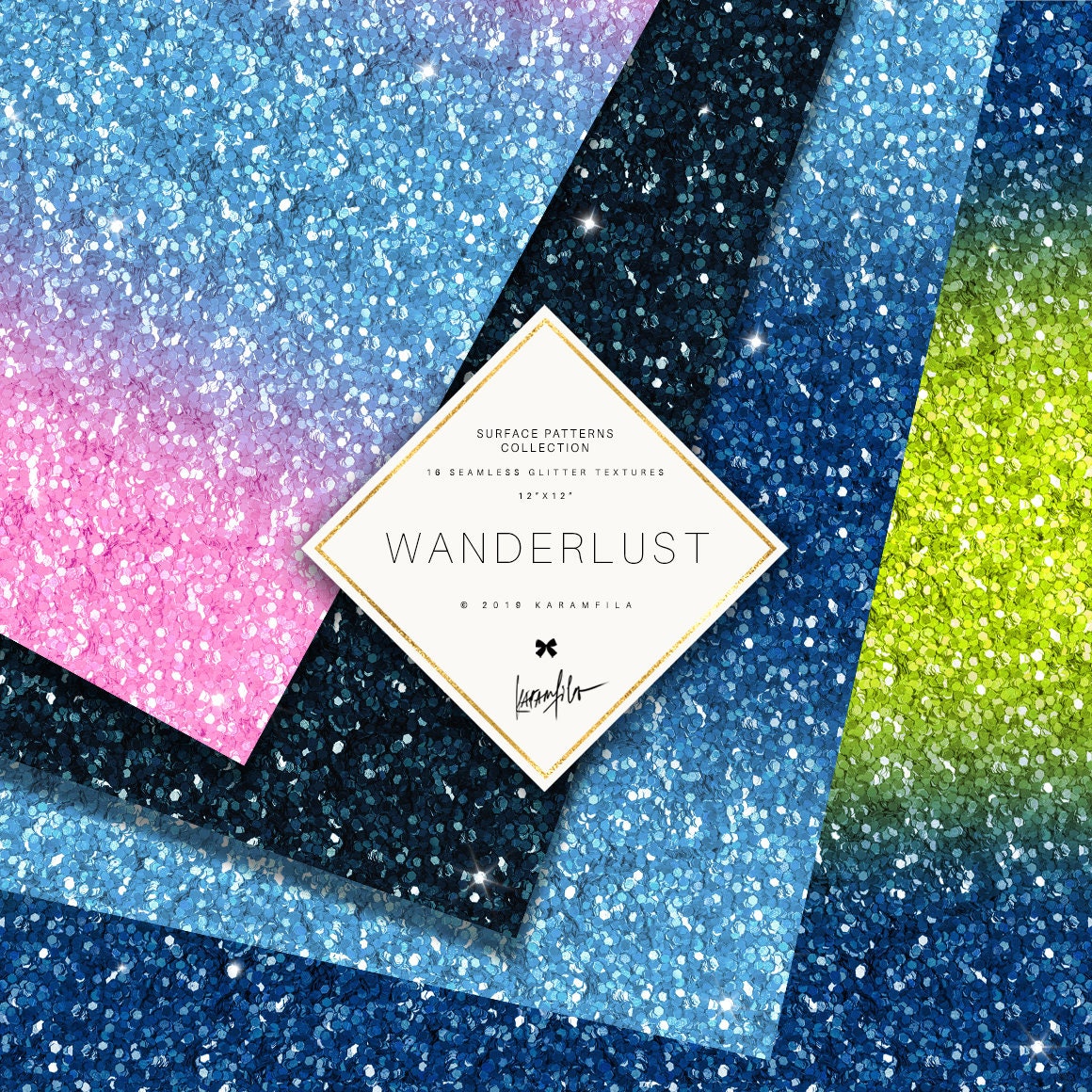 Karamfila's Wanderlust Glitter Textures Ombre Glitter Etsy