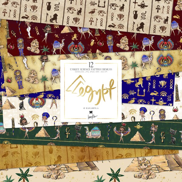 Egypt Digital Paper Etsy