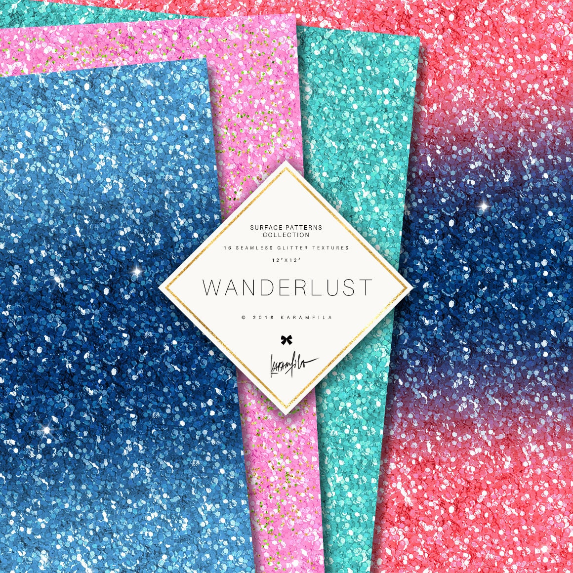 Karamfila's Wanderlust Glitter Textures Ombre Glitter Etsy