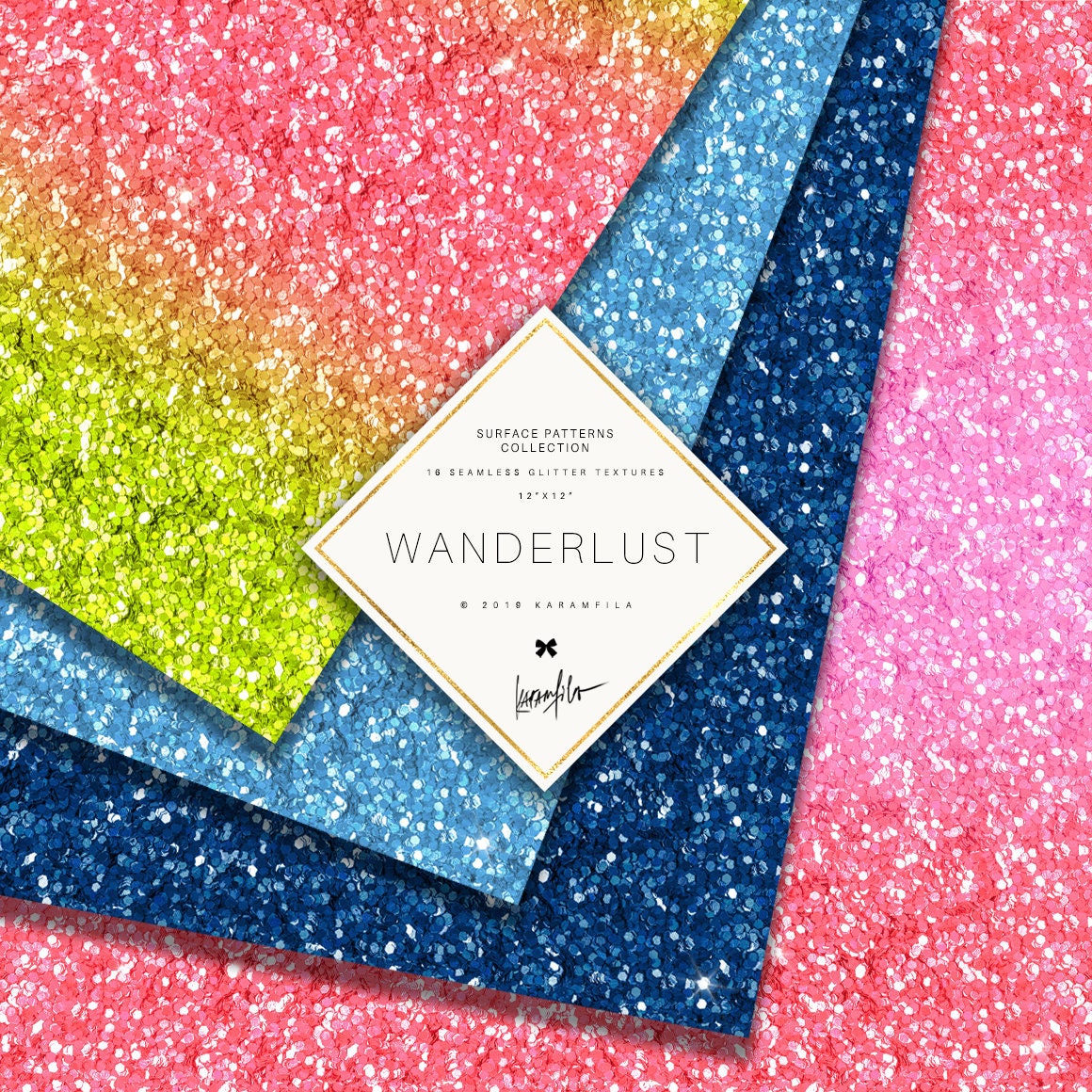 Karamfila's Wanderlust Glitter Textures Ombre Glitter Etsy