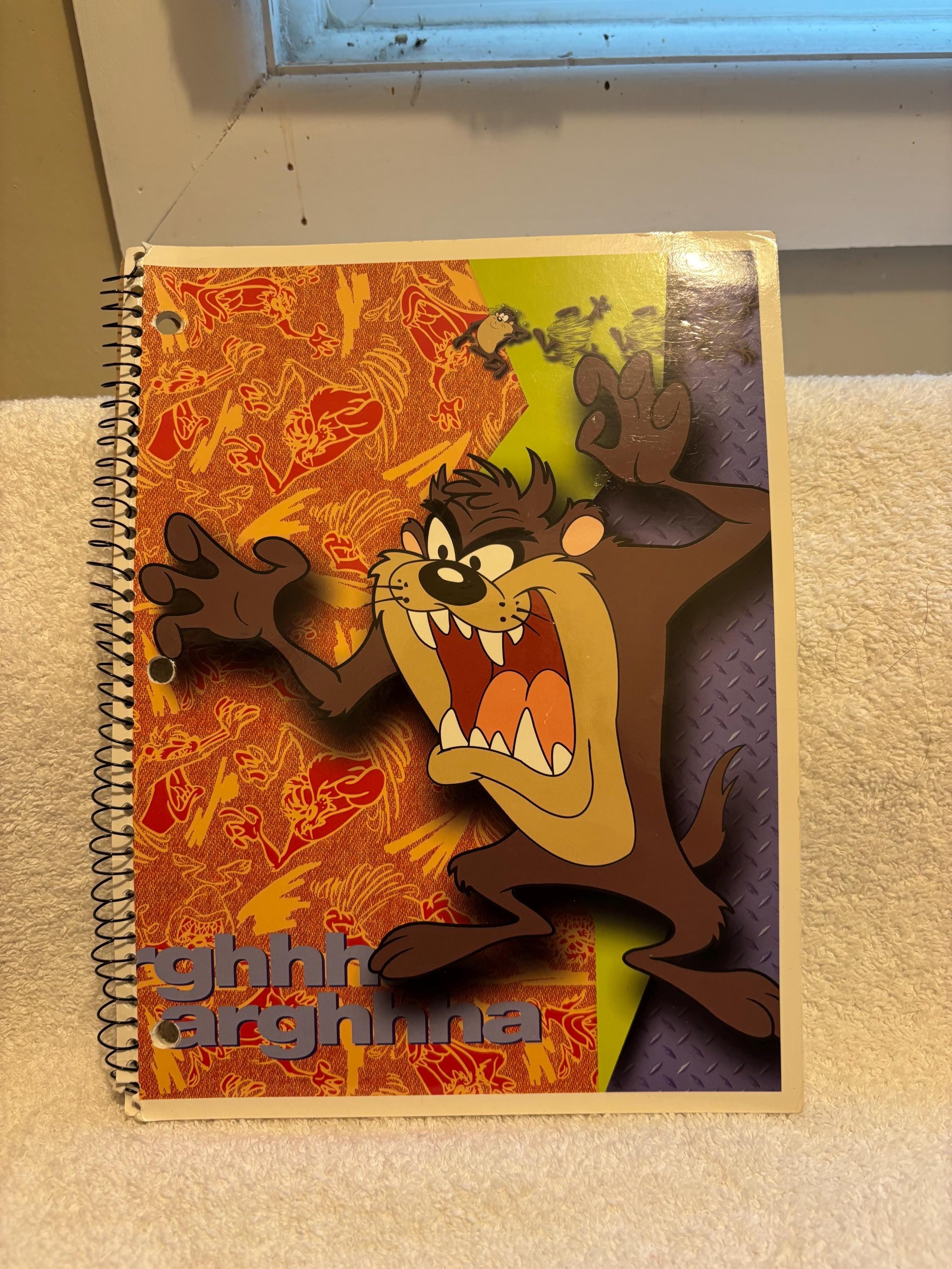 Vintage 90s Tasmanian Devil Notebook - Etsy