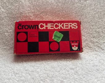 Vintage mini checkers game